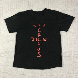 Cactus Jack T Shirt Women Medium Black Graphic Crewneck Short Sleeve